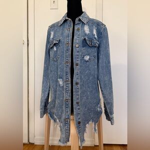 Distressed Denim Jacket